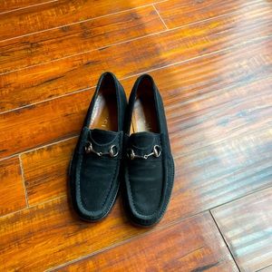 Suede Gucci loafers. Classic